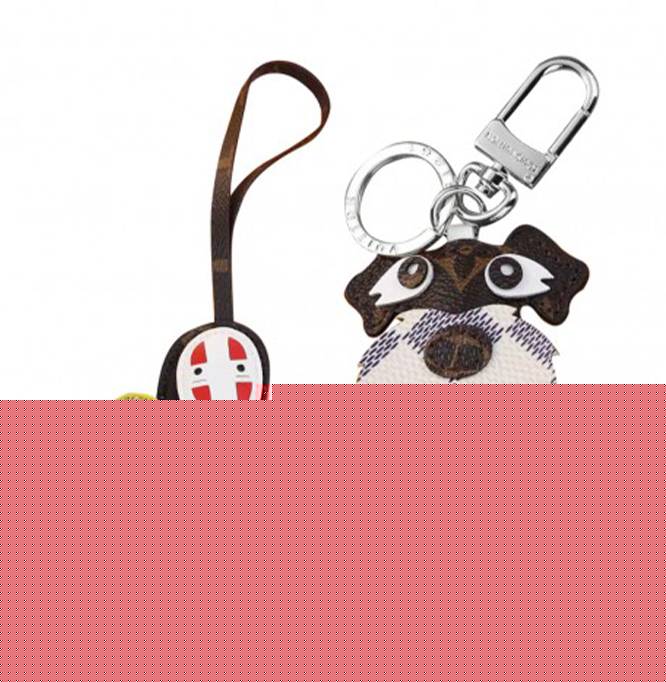 l**is v*t*n schnauzer hayao miyazaki rich F**eless man keychain bag pendant